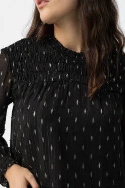 Blusa Semitransparente Drapead