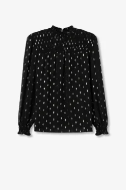 Blusa Semitransparente Drapead