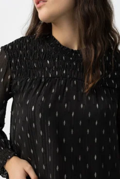 Blusa Semitransparente Drapead
