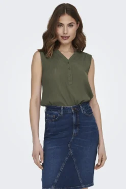 Blusa sin mangas
