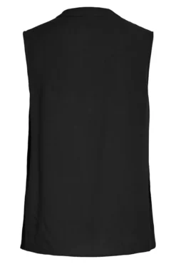 Blusa sin mangas cuello mao de viscosa