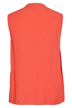 Blusa sin mangas cuello mao de viscosa