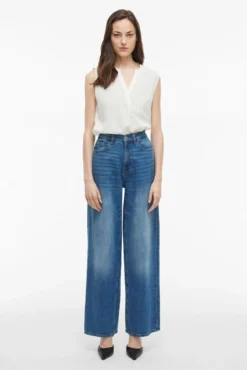 Blusa sin mangas cuello mao de viscosa
