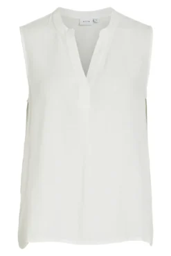 Blusa sin mangas cuello mao de viscosa