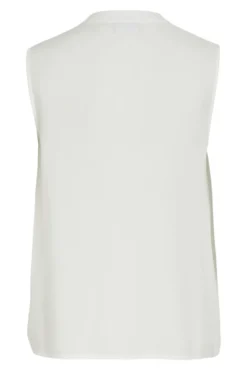 Blusa sin mangas cuello mao de viscosa