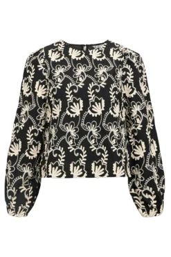 Blusa tejido bordado