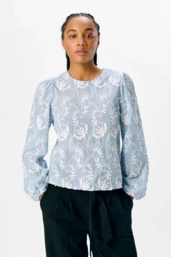 Blusa tejido bordado