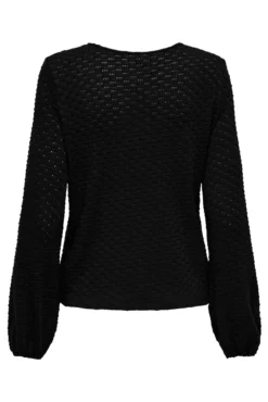 Blusa textura manga larga