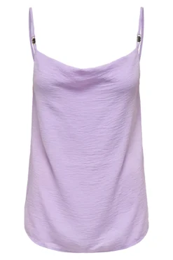 Blusa tirantes escote drapeado