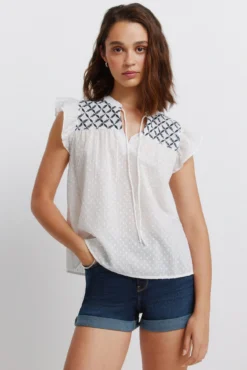 Blusa volantes plumeti