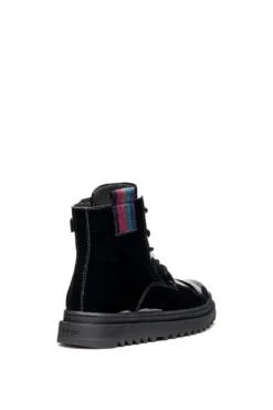 Botines efecto charol
