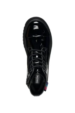 Botines efecto charol