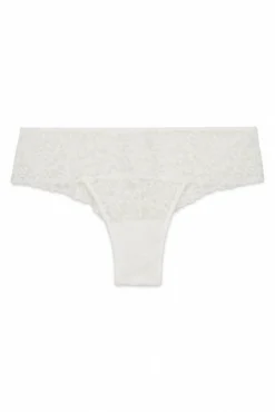 Braga ancha brasileña encaje blanco
