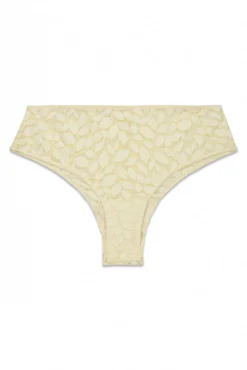 Braga ancha brasileña encaje beige