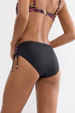 Braga bikini alta fruncido animal print