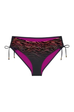 Braga bikini alta fruncido animal print