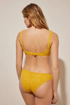 Braga bikini amarilla anilla lateral