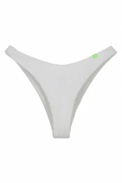 Braga bikini brasileña textura miniflor blanco