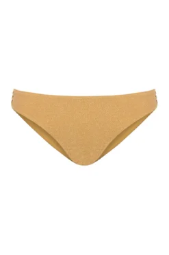 Braga bikini clásica dorado brillo