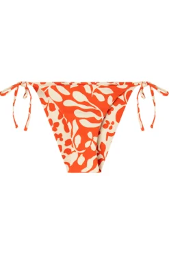 Braga bikinireversible tiras print rojo