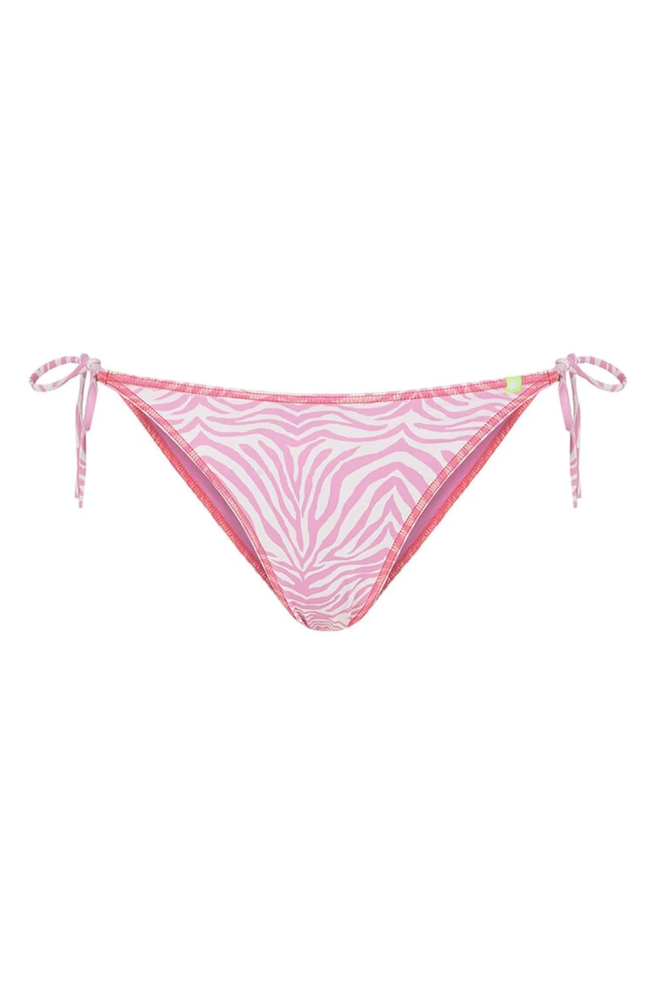 Braga bikini tiras cebra rosa