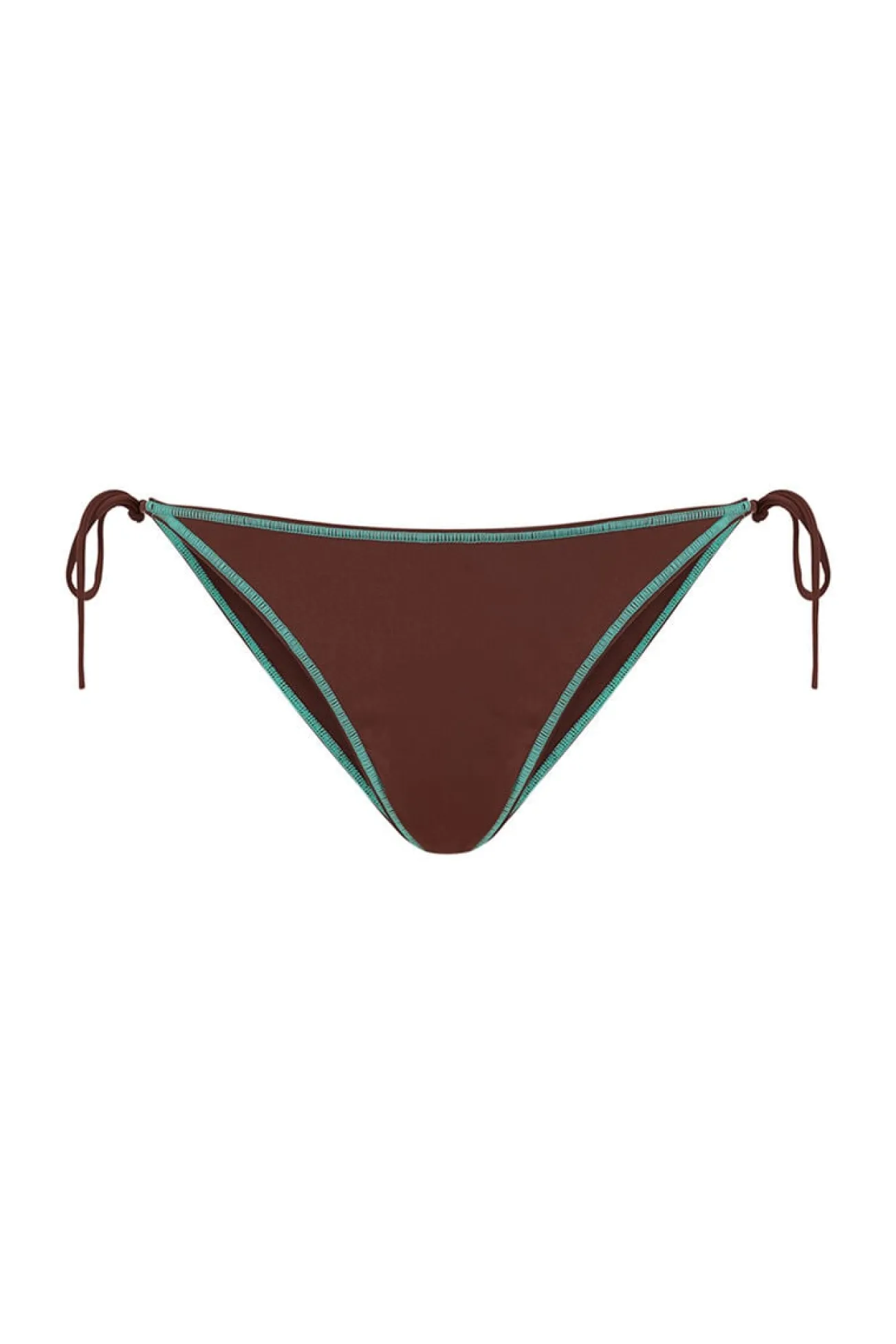 Braga bikini tiras marrón