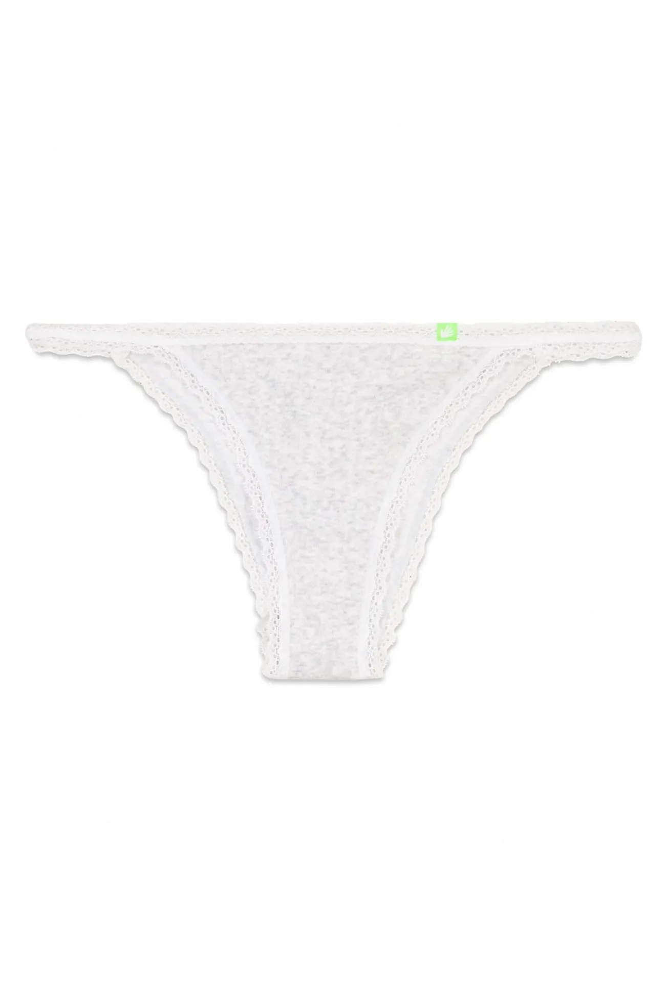 Braga brasileña seamless pointelle gris