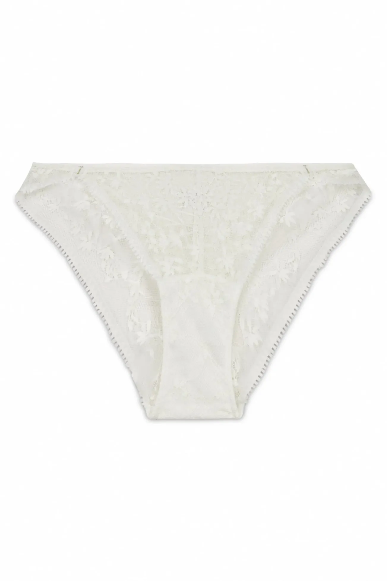 Braga clásica encaje blanco lurex