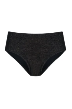 Braga de bikini brasileña lúrex negro