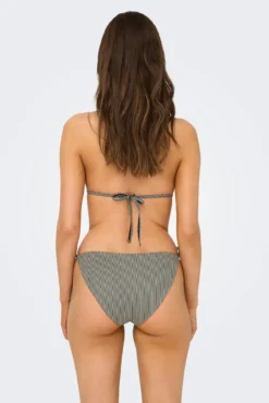 Braga de bikini clásica lurex rayas