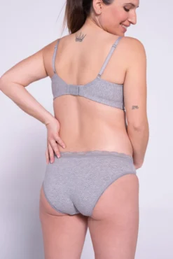 Braguita básica premamá en algodón con lunares