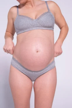 Braguita básica premamá en algodón con lunares