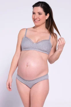 Braguita básica premamá en algodón con lunares