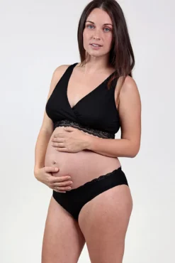 Braguita premama con detalle blonda