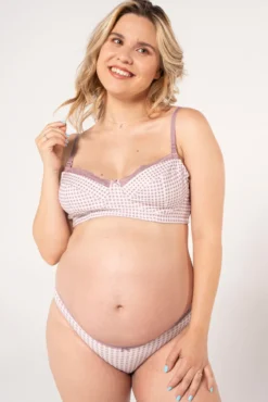 Braguita premamá algodón print vichy