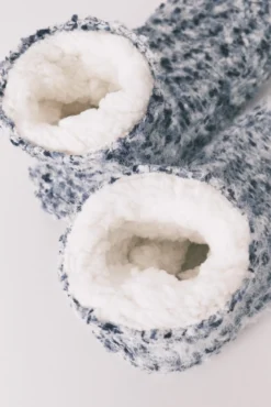 Calcetines cortos tricot azul