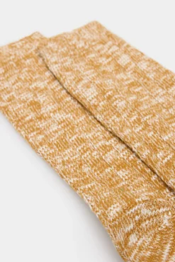 Calcetín algodón bicolor textura