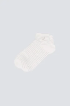 Calcetín corto rayas estrellas lurex