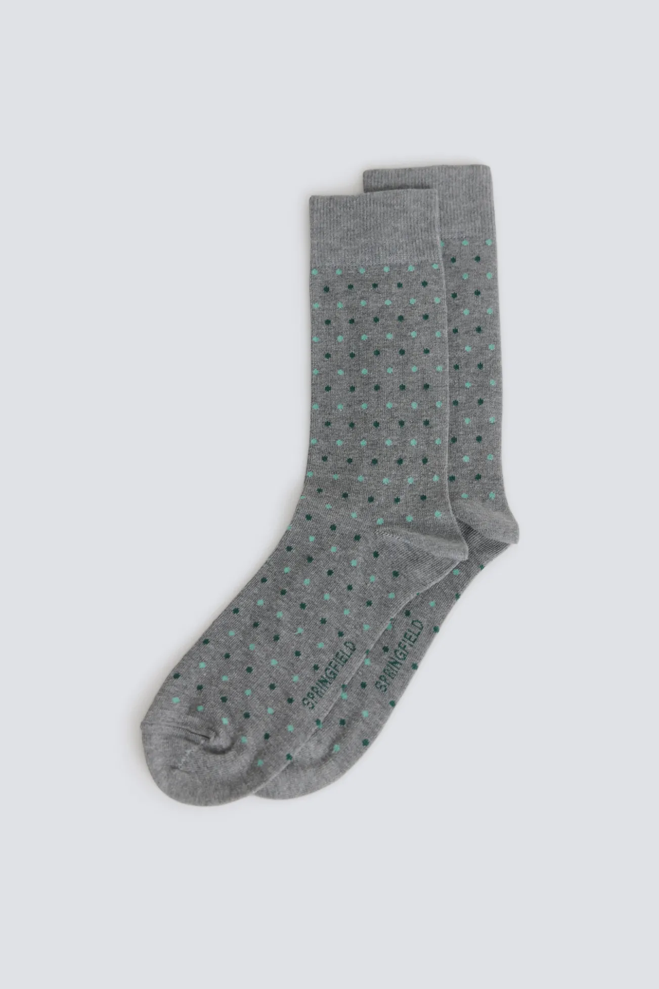 Calcetín largo microbordados