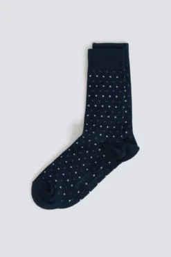 Calcetín largo microbordados