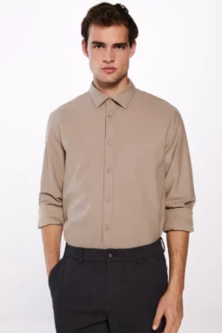 Camisa algodón cepillado
