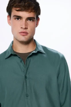 Camisa algodón cepillado