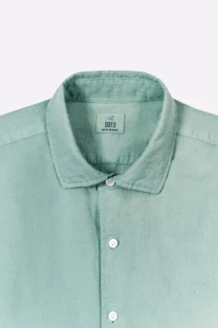Camisa algodón lino manga larga