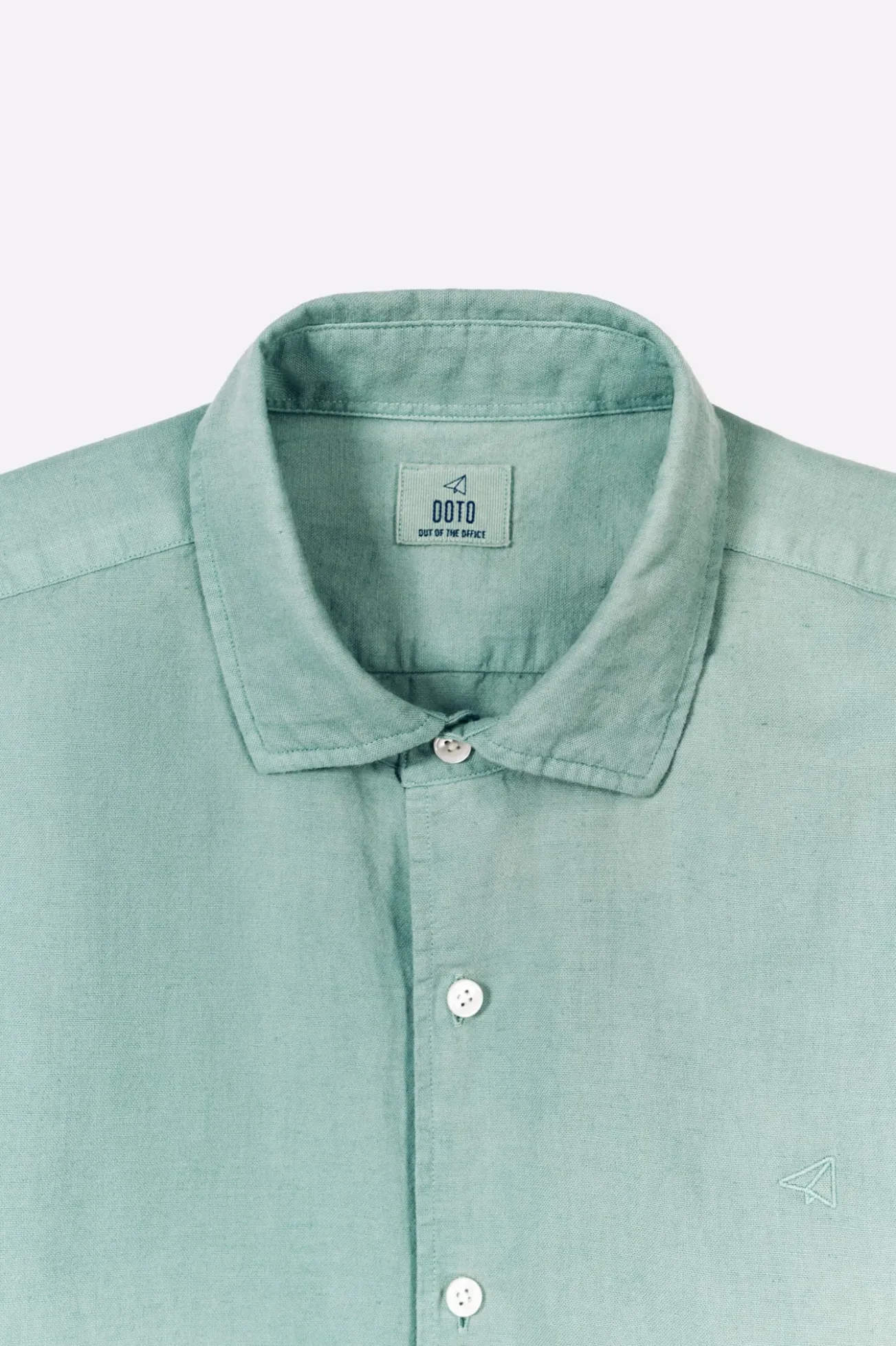 Camisa algodón lino manga larga