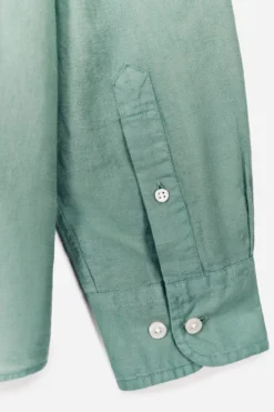 Camisa algodón lino manga larga