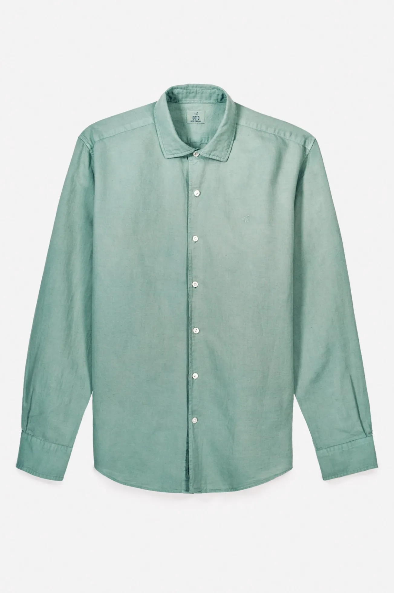 Camisa algodón lino manga larga