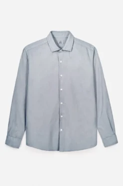 Camisa algodón lino manga larga