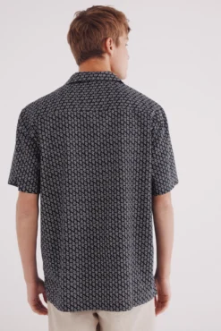 Camisa bowling manga corta estampada