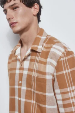 Camisa camp collar manga corta