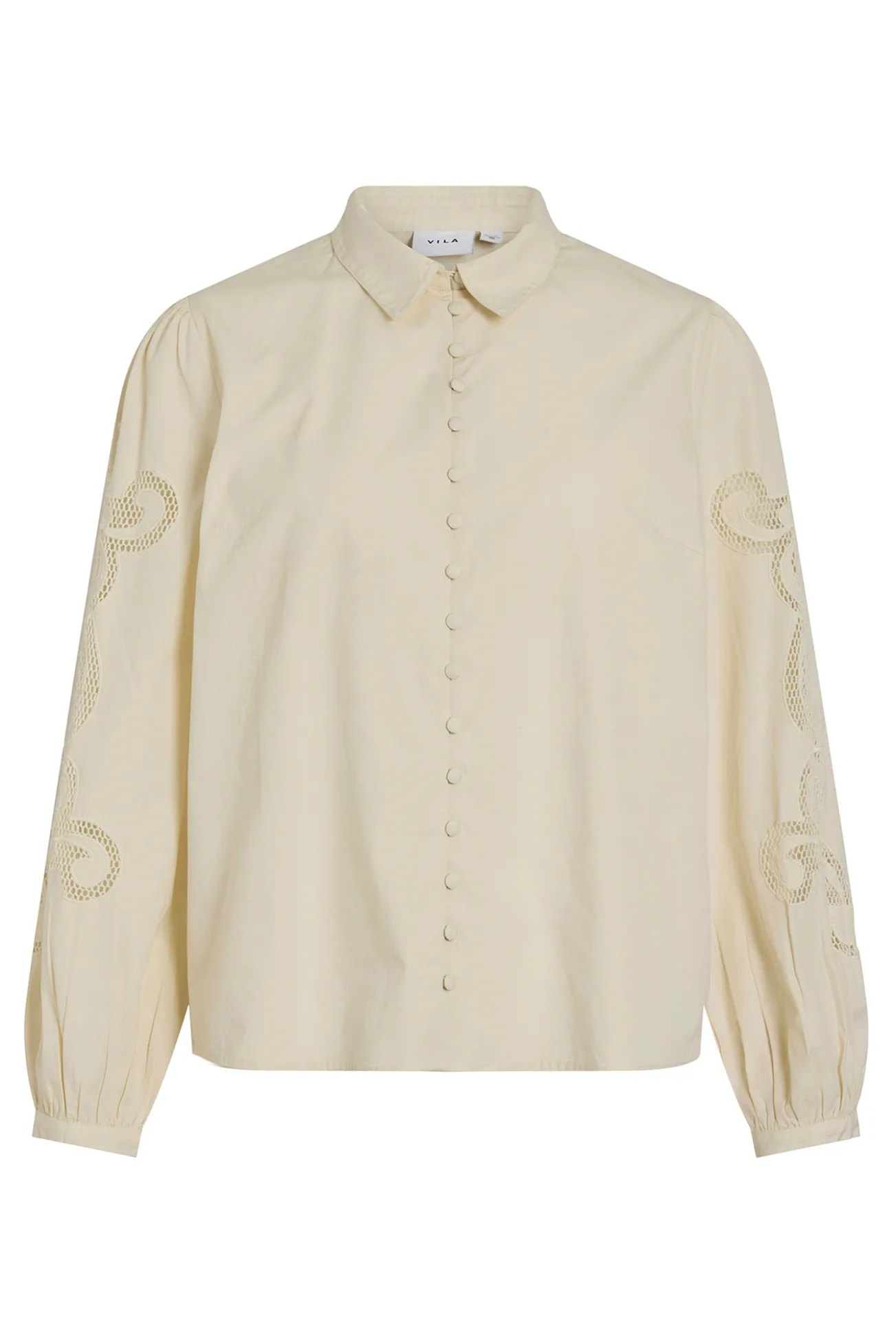 Camisa con calados de algodón orgánico